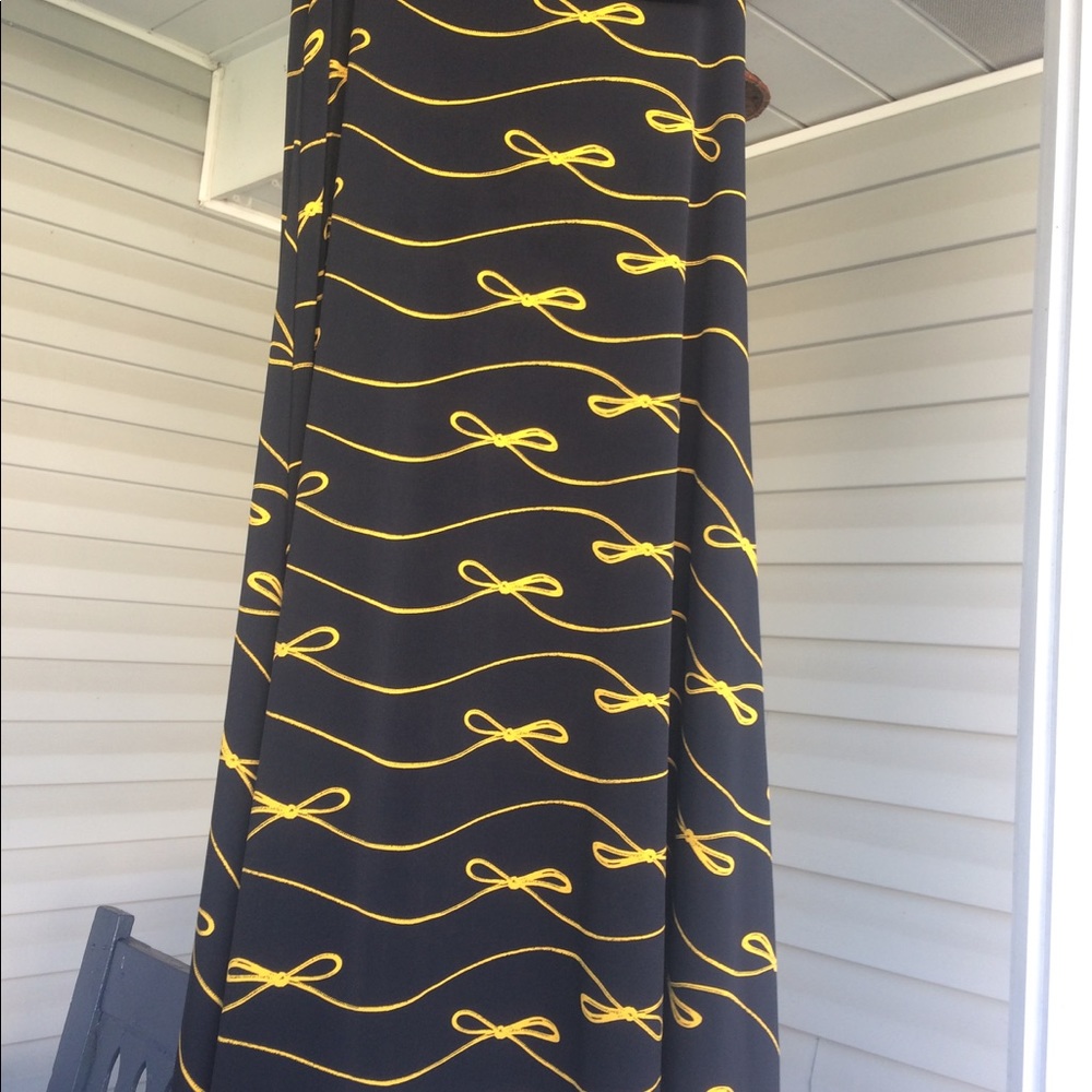 LuLaRoe bow print Maxi